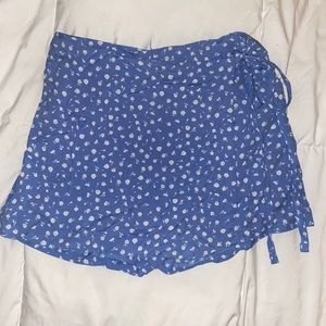 Floral Wrap Skort